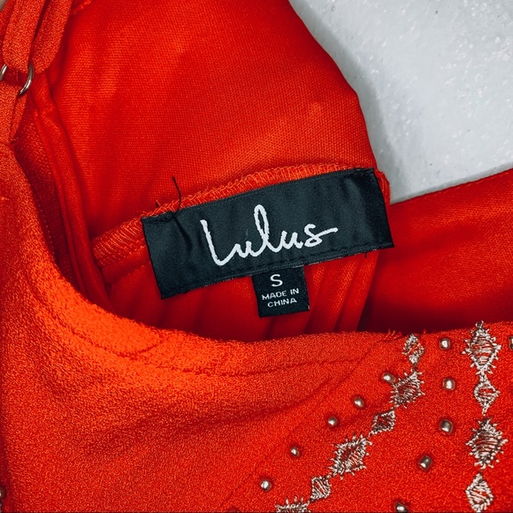 Lulu’s Glamorous Gala Red Embroidered Maxi Dress - Picture 11 of 11